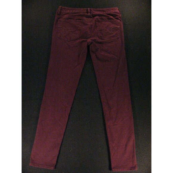 AMERICAN EAGLE Womens Jegging Jeans Purple Brown Sz 6 Stretch Regular Skinny - Picture 2 of 10